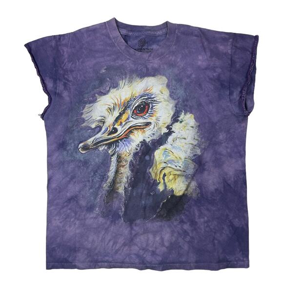 Spirit Animal Cut Off Ostrich T Shirt - Picture 1 of 3